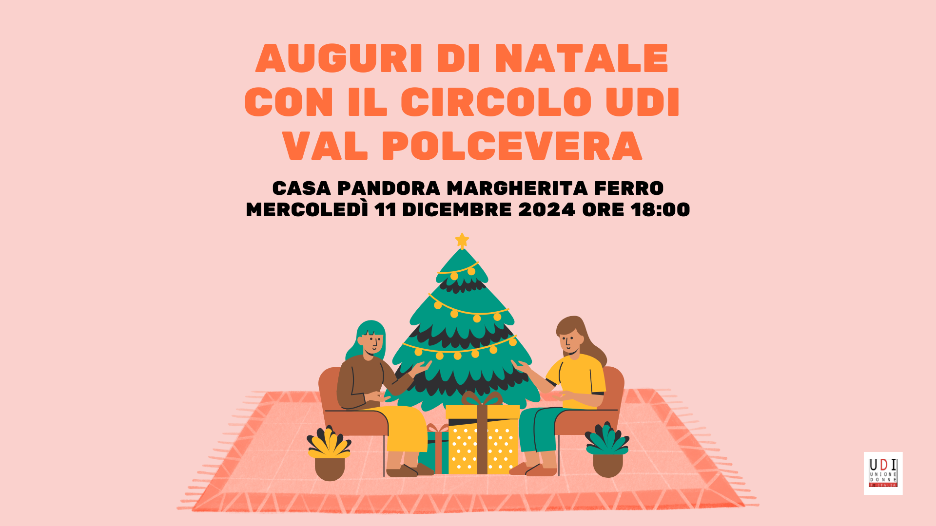 Brindisi di Natale con il Circolo UDI Val Polcevera a Casa Pandora Margherita Ferro