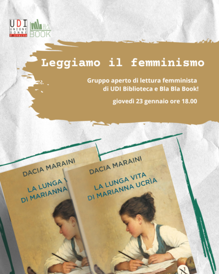 Terzo incontro del gruppo di lettura “Leggiamo il femminismo”